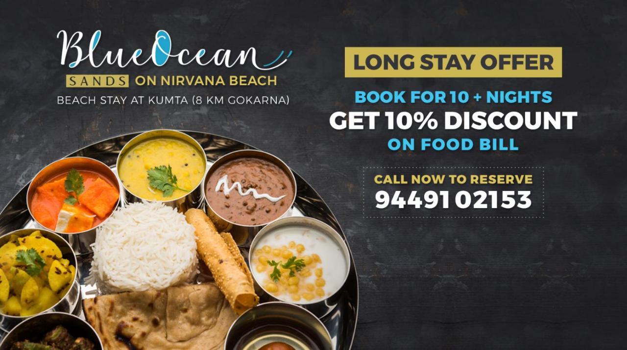 Blue Ocean Sands - On The Beach Kumta Exterior foto